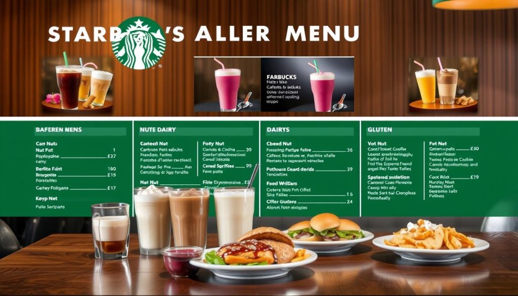 Starbucks allergen menu