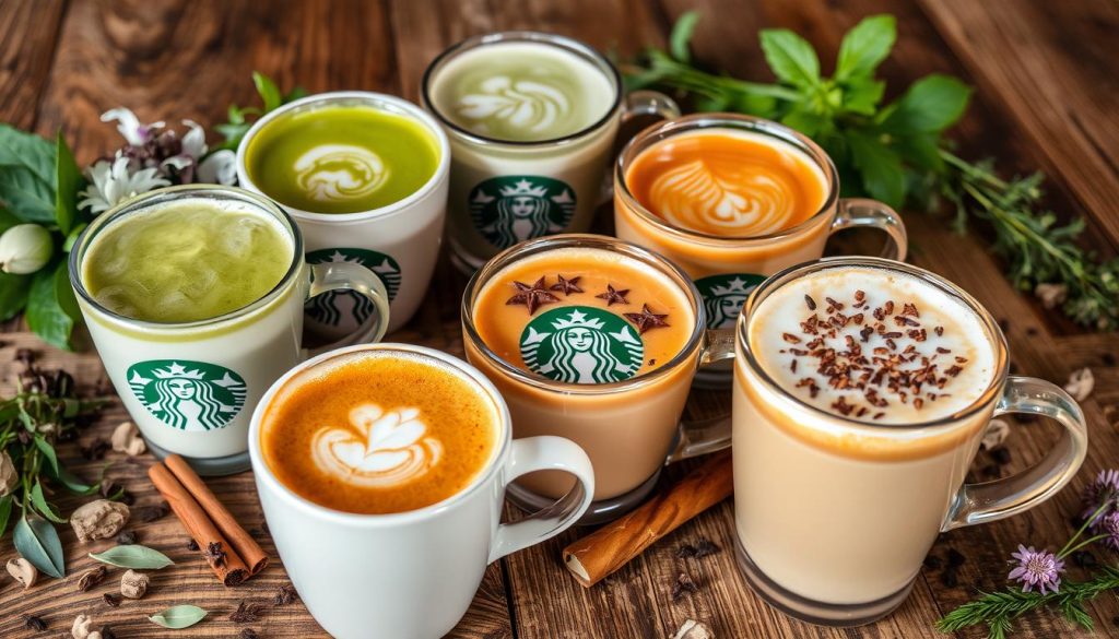 Starbucks tea latte options