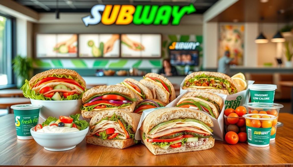 Subway Fresh Fit menu