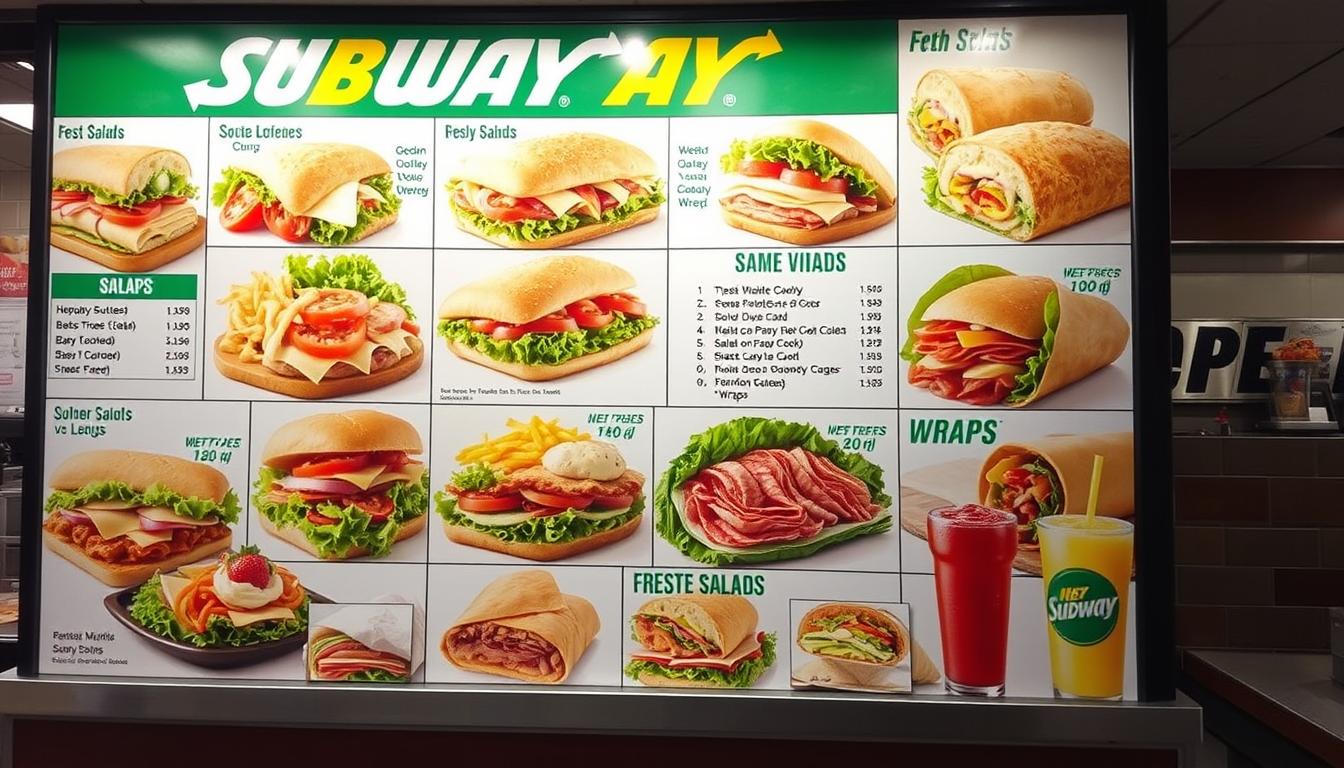 Subway Menu