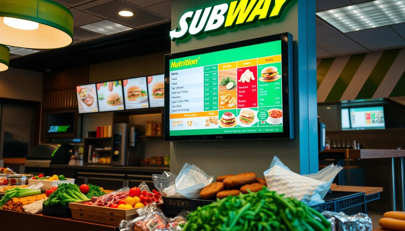 Subway Nutrition Menu