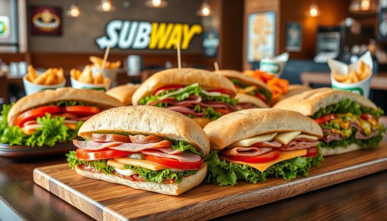 Subway Sandwich Menu