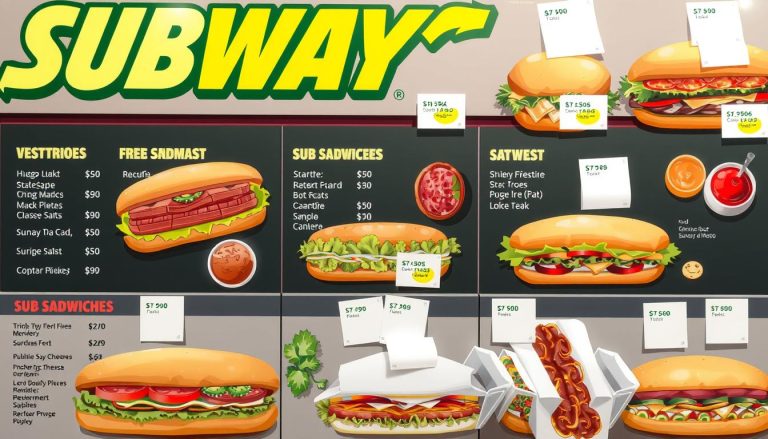 Subway Subs Menu