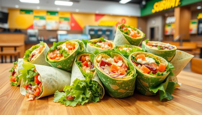 Subway Wraps Menu