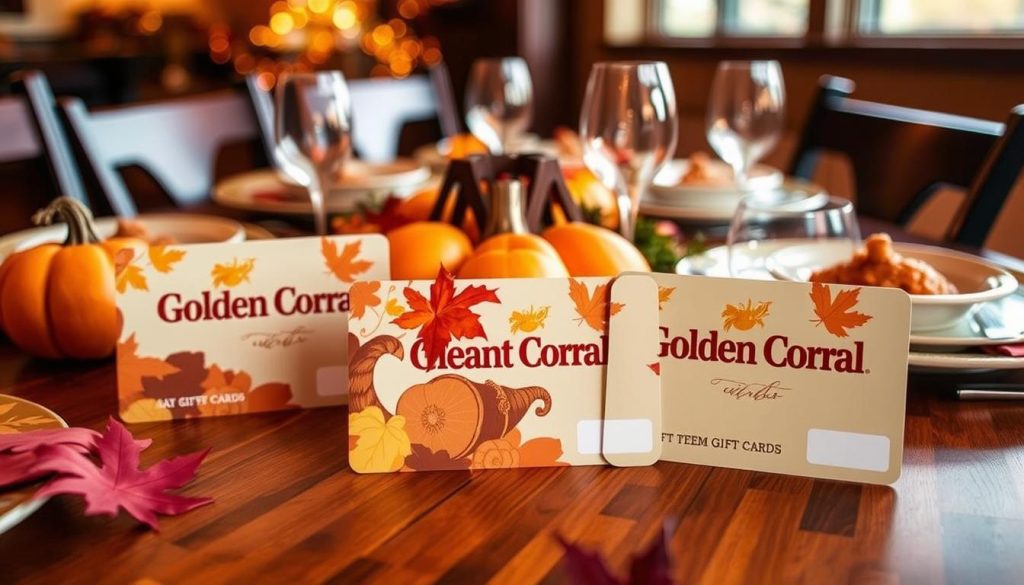 Thanksgiving promotions gift cards at Golden Corral