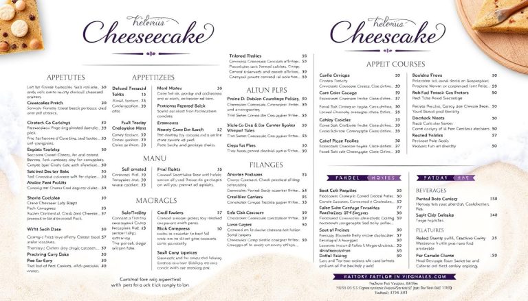 The Cheesecake Factory Virginia Beach Menu