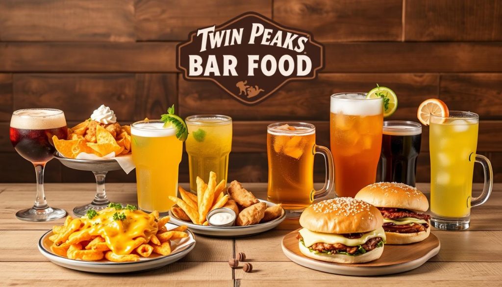 Twin Peaks bar food menu