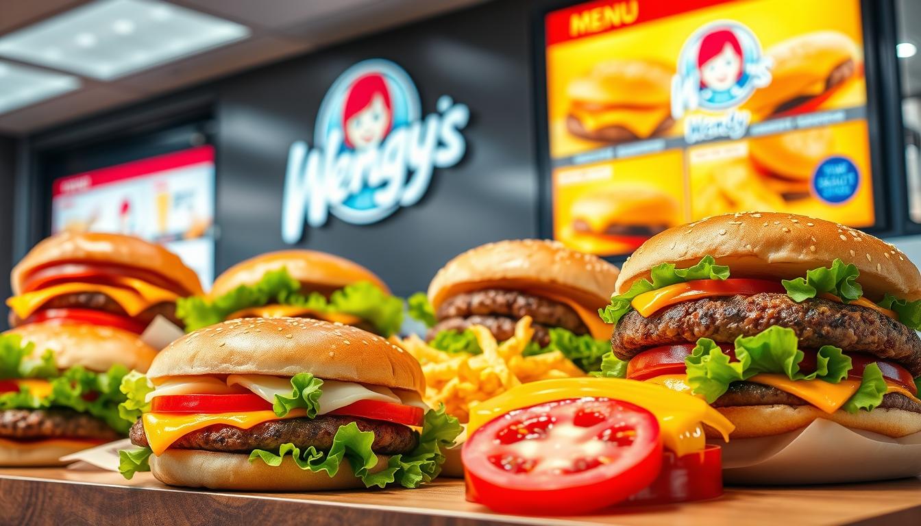 Wendy's Burger Menu