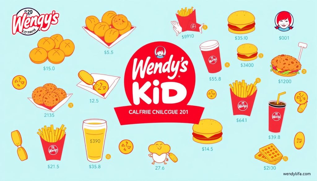 Wendy's menu calorie breakdown for kids