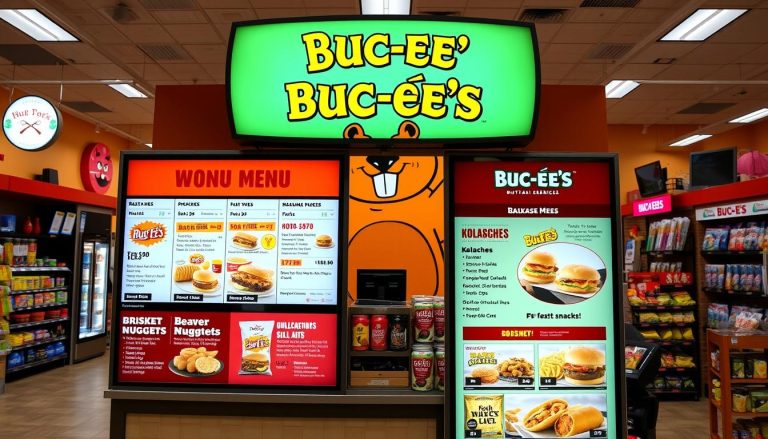 buc-ee's kiosk menu