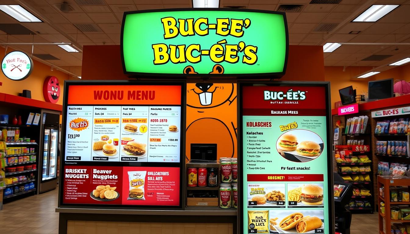 buc-ee's kiosk menu