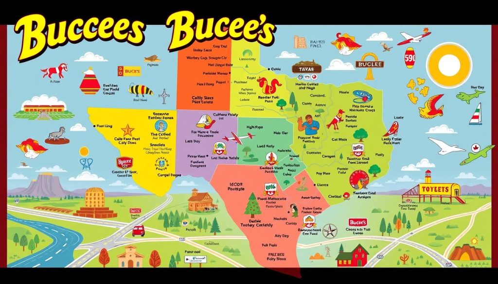 buc ee's locations across Texas