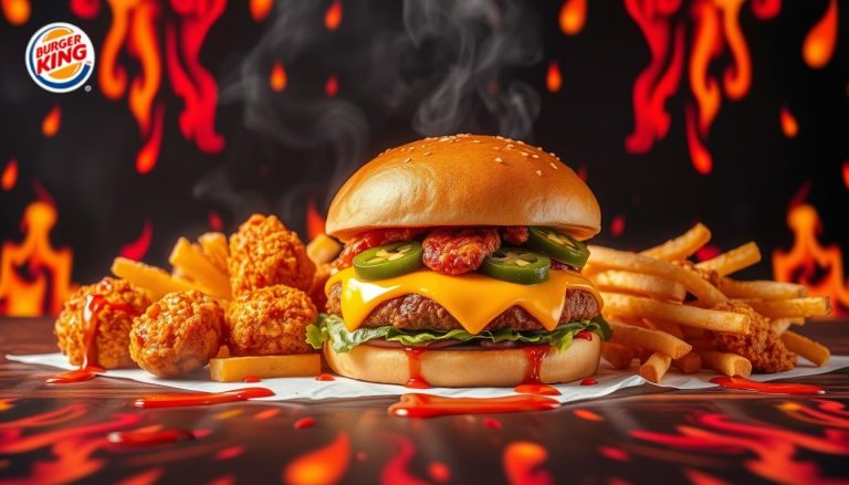 burger king fiery menu