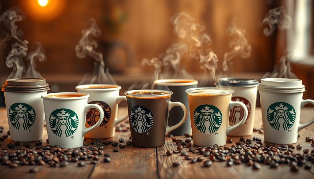 caffeine content in Starbucks hot coffees