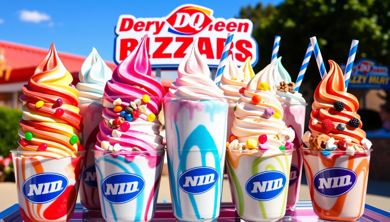 dairy queen blizzard menu