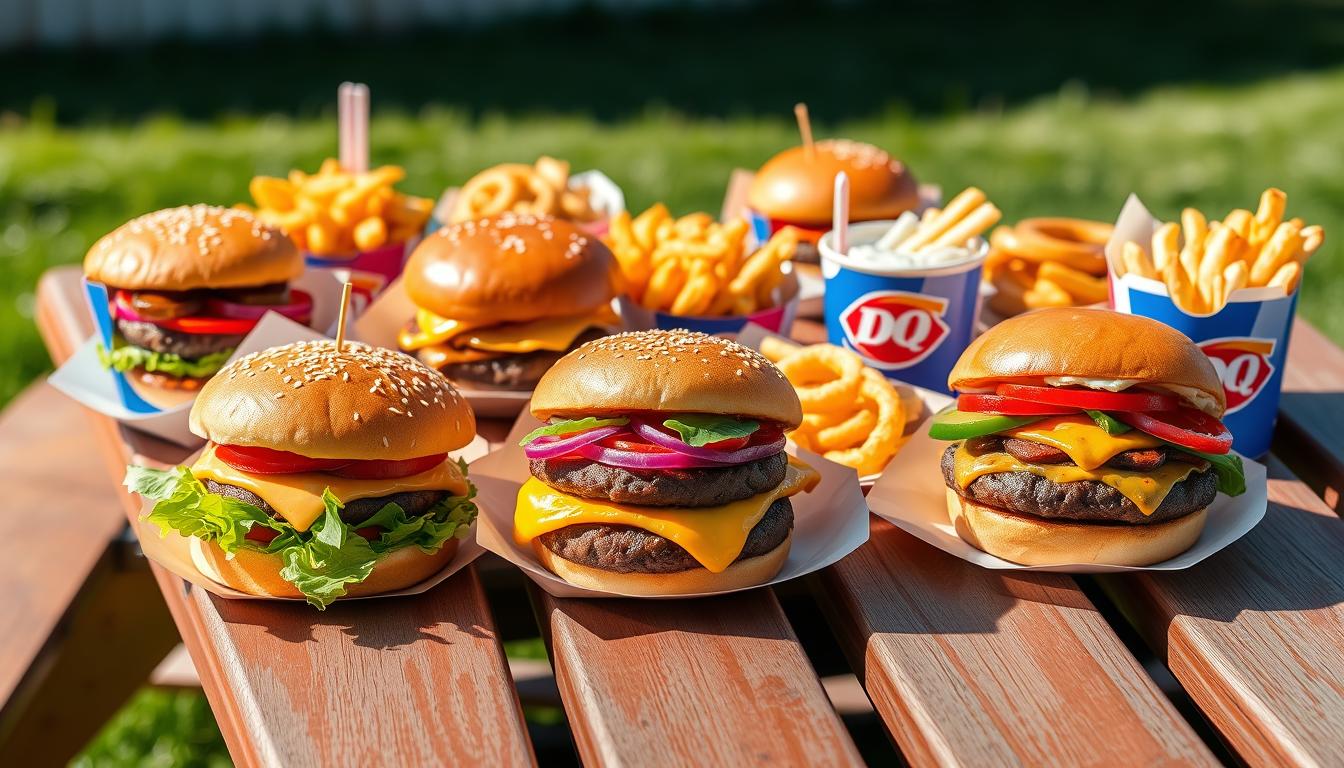 dairy queen burgers menu