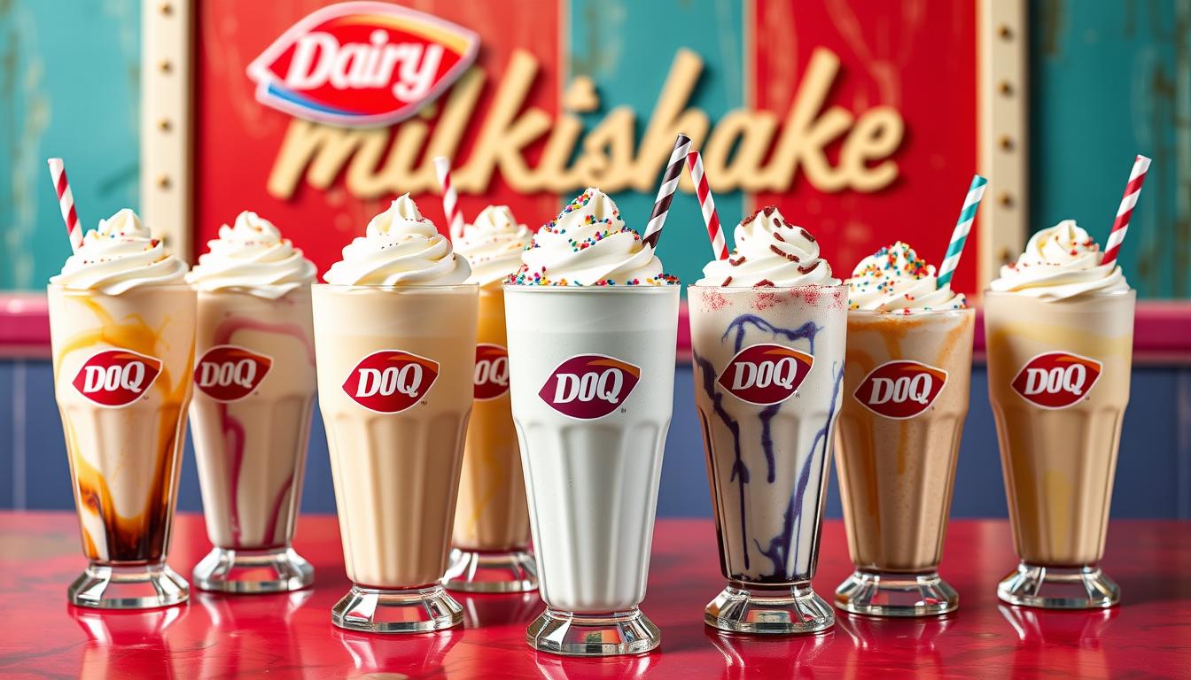 dairy queen milkshakes menu