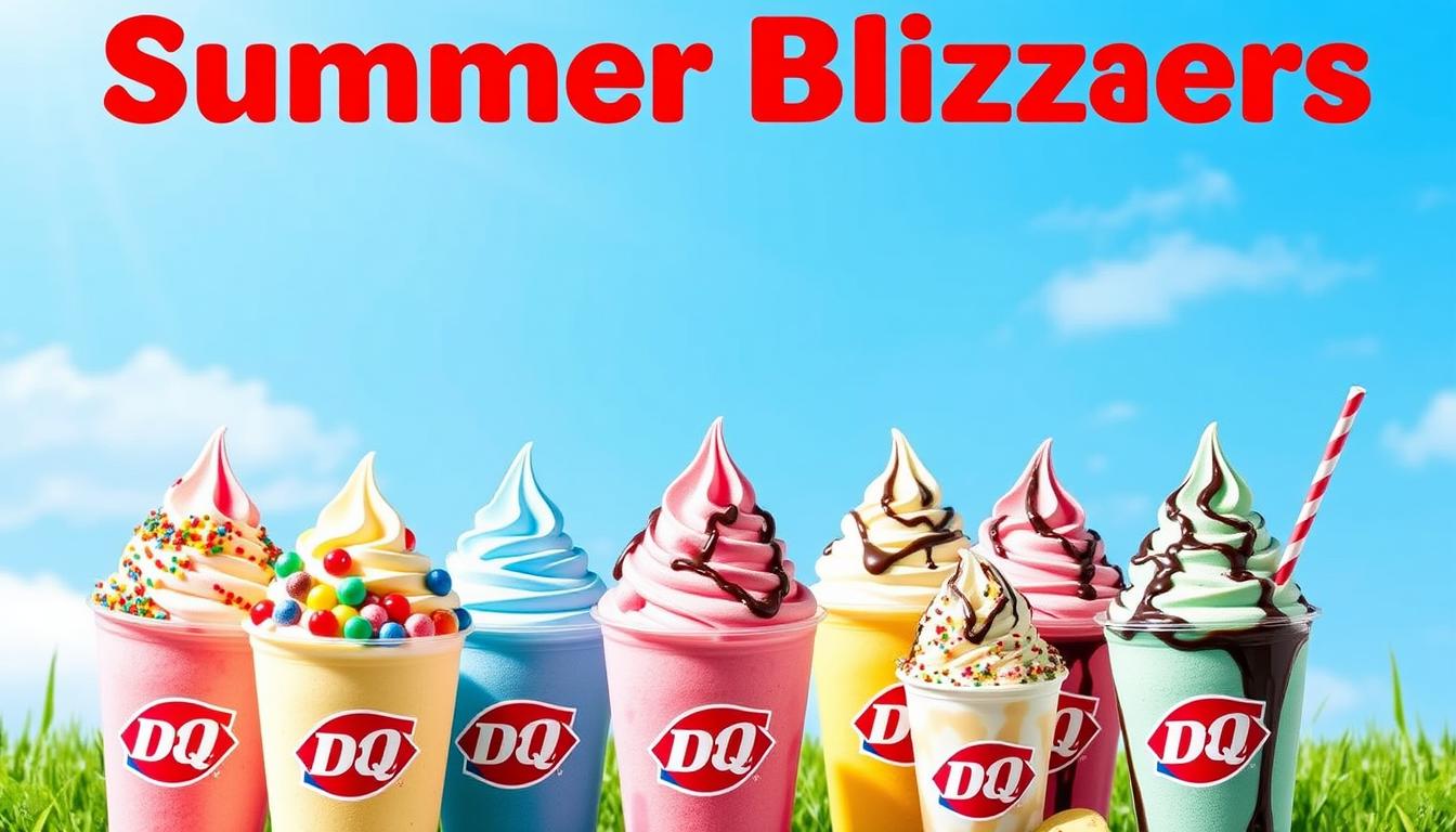 dairy queen summer blizzard menu