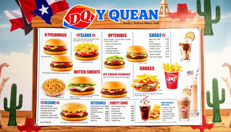 dairy queen texas menu with prices