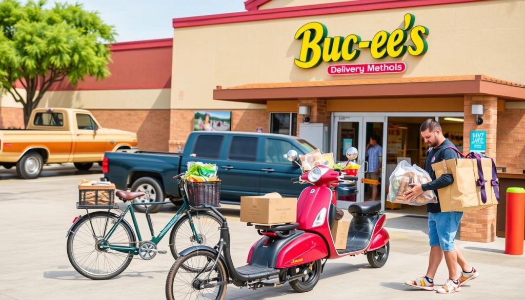 delivery methods at Buc-ee's