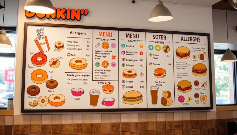 dunkin allergen menu