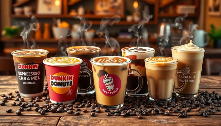 dunkin donuts hot coffee menu