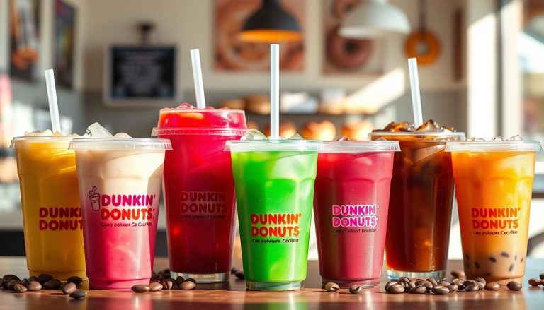 dunkin donuts iced coffee menu