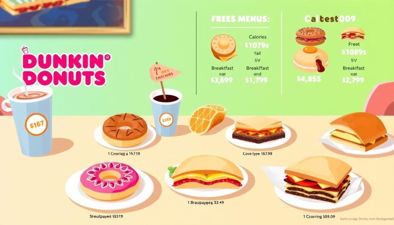 dunkin donuts menu nutrition