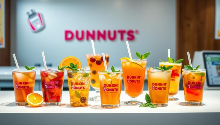 dunkin donuts tea menu