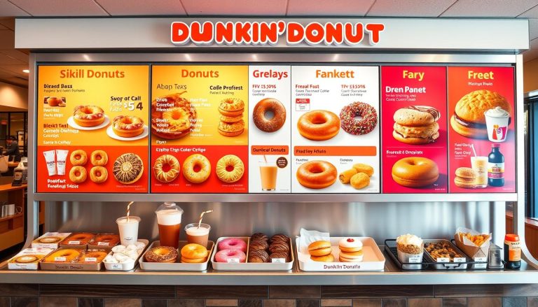 dunkin doughnuts menu