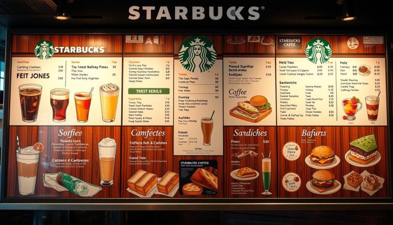 menu de starbucks