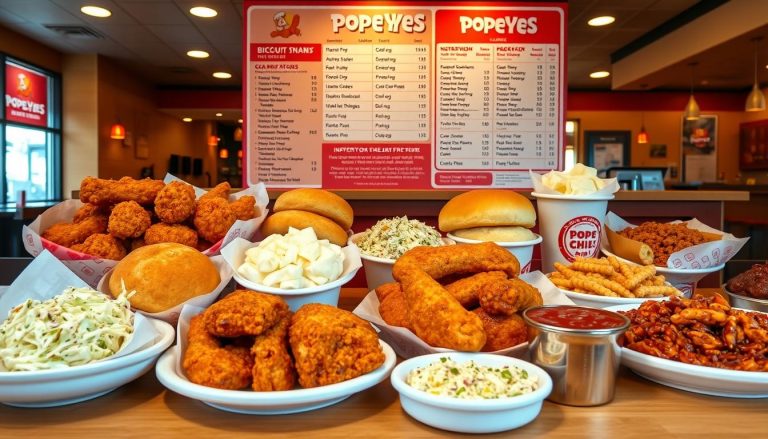 popeyes calorie menu