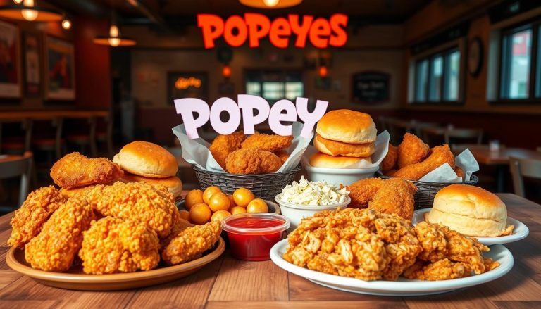 popeyes fried chicken menu