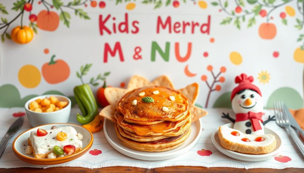 seasonal kids menu