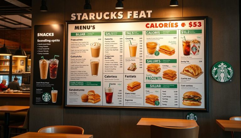 starbucks calories menu