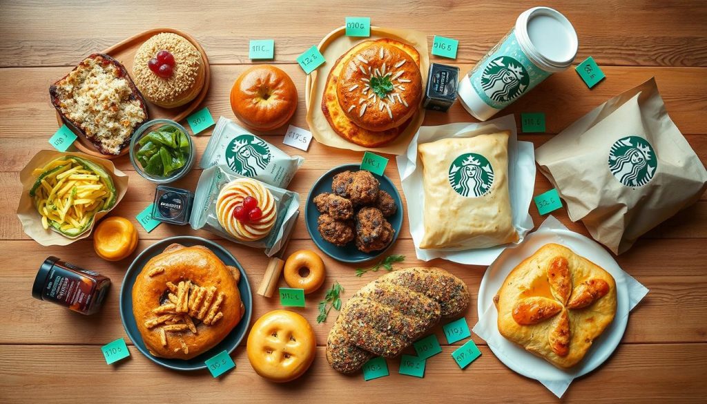 starbucks food calories