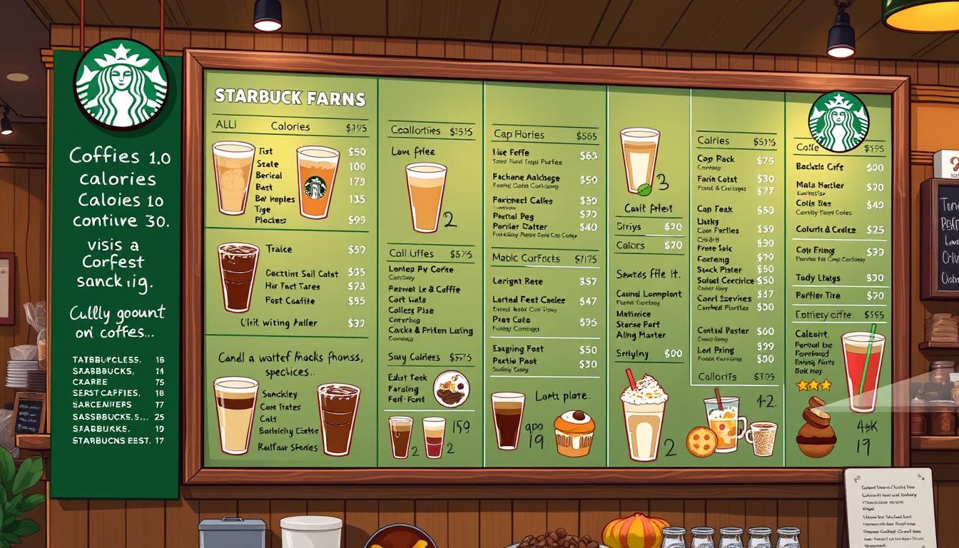 starbucks menu with calories