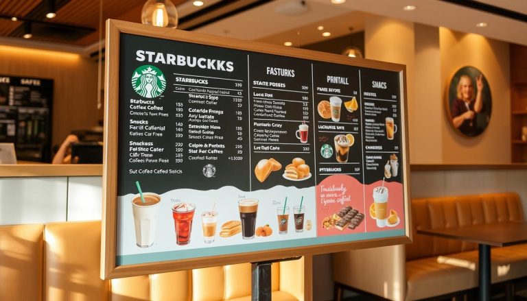 starbucks menu with prices