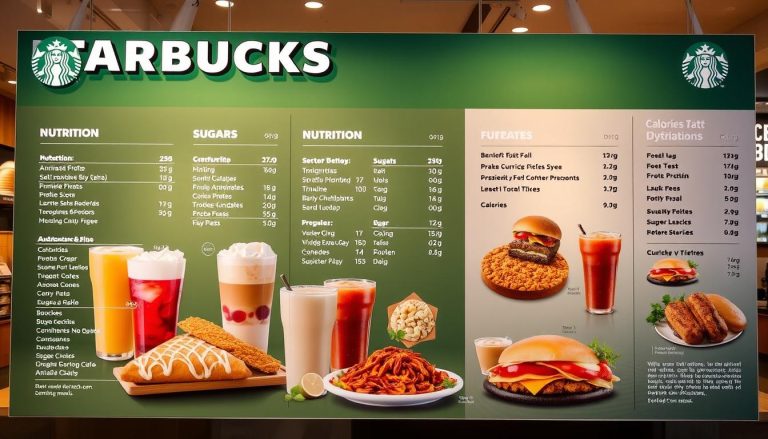 starbucks nutrition menu