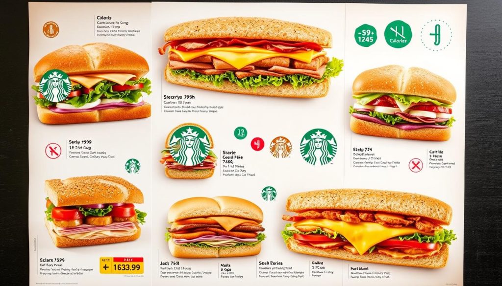 starbucks sandwich nutritional information